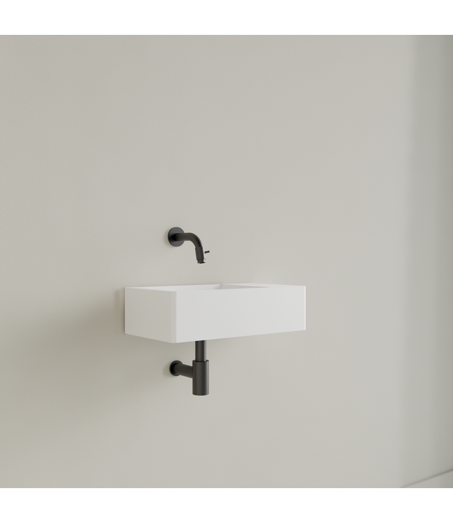 Fontein Toilet Mat Wit⎢Zonder Kraangat⎢Gliss Design Freya 40x22x10cm