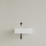 GLISS DESIGN Fontein Toilet Mat Wit⎢Zonder Kraangat⎢Gliss Design Freya 40x22x10cm