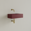 GLISS DESIGN Fontein Toilet Mat Wijn Rood⎢Zonder Kraangat⎢Gliss Design Freya 40x22x10cm