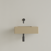 Fontein Toilet Mat Cappuccino⎢Zonder Kraangat⎢Gliss Design Freya 40x22x10cm