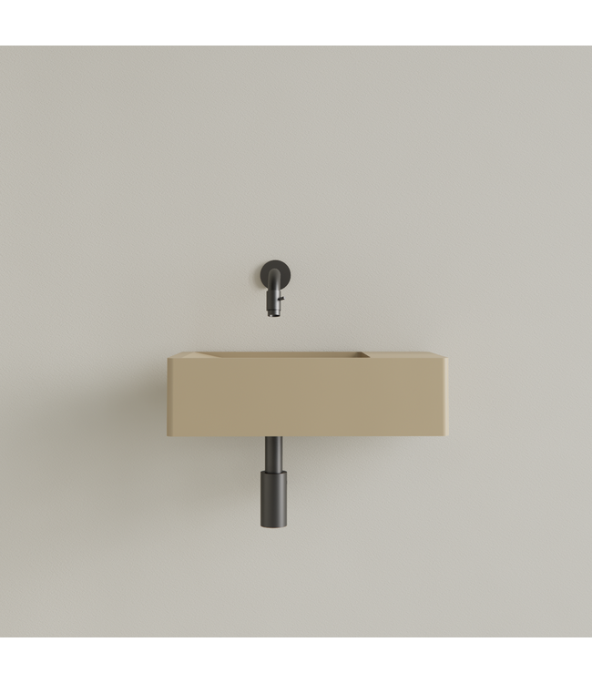 Fontein Toilet Mat Cappuccino⎢Zonder Kraangat⎢Gliss Design Freya 40x22x10cm