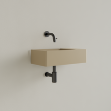 Fontein Toilet Mat Cappuccino⎢Zonder Kraangat⎢Gliss Design Freya 40x22x10cm