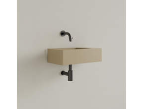 Fontein Toilet Mat Cappuccino⎢Zonder Kraangat⎢Gliss Design Freya 40x22x10cm