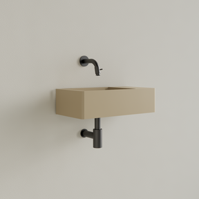 Fontein Toilet Mat Cappuccino⎢Zonder Kraangat⎢Gliss Design Freya 40x22x10cm