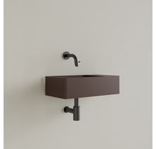 Fontein Toilet Mat Choco Bruin⎢Zonder Kraangat⎢Gliss Design Freya 40x22x10cm