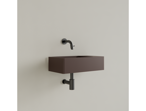 Fontein Toilet Mat Choco Bruin⎢Zonder Kraangat⎢Gliss Design Freya 40x22x10cm
