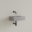 GLISS DESIGN Fontein Toilet Mat Lei Grijs⎢Zonder Kraangat⎢Gliss Design Freya 40x22x10cm