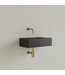 Fontein Toilet Mat Zwart⎢Zonder Kraangat⎢Gliss Design Freya 40x22x10cm