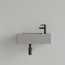 GLISS DESIGN Fontein Toilet Mat Lei Grijs⎢met kraangat L/R⎢Gliss Design Freya 40x22x10cm