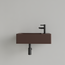 GLISS DESIGN Fontein Toilet Mat Choco Bruin⎢met kraangat L/R⎢Gliss Design Freya 40x22x10cm