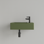 GLISS DESIGN Fontein Toilet Mat Olijf Groen⎢met kraangat L/R⎢Gliss Design Freya 40x22x10cm