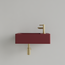 GLISS DESIGN Fontein Toilet Mat Wijn Rood⎢met kraangat L/R⎢Gliss Design Freya 40x22x10cm
