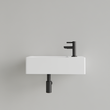 Fontein Toilet Mat Wit⎢met kraangat L/R⎢Gliss Design Freya 40x22x10cm