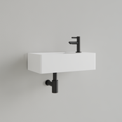 Fontein Toilet Glans Wit⎢met kraangat L/R⎢Gliss Design Freya 40x22x10cm Fontein Toilet Glans Wit⎢met kraangat L/R⎢Gliss Design Freya 40x22x10cm