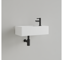 Fontein Toilet Glans Wit⎢met kraangat L/R⎢Gliss Design Freya 40x22x10cm