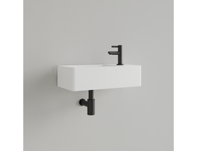 Fontein Toilet Glans Wit⎢met kraangat L/R⎢Gliss Design Freya 40x22x10cm