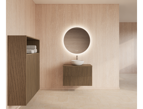 Wastafelonderkast 60cm Ash Gray⎢Gliss Hybris⎢2 softclose lades