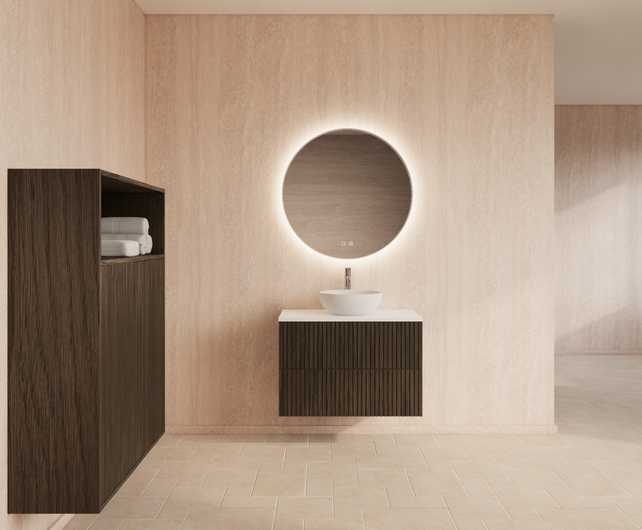 Wastafelonderkast 60cm Charcoal⎢Gliss Hybris⎢2 softclose lades Wastafelonderkast 60cm Charcoal⎢Gliss Hybris⎢2 softclose lades