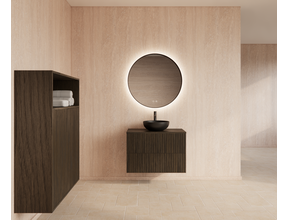 Wastafelonderkast 60cm Charcoal⎢Gliss Hybris⎢2 softclose lades