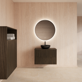 Wastafelonderkast 60cm Charcoal⎢Gliss Hybris⎢2 softclose lades