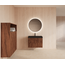 GLISS DESIGN Wastafelonderkast 70cm Walnut⎢Gliss Hybris⎢2 softclose lades