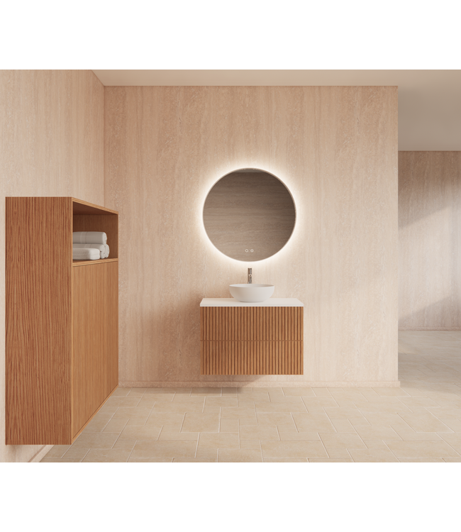 Wastafelonderkast 70cm Pure⎢Gliss Hybris⎢2 softclose lades