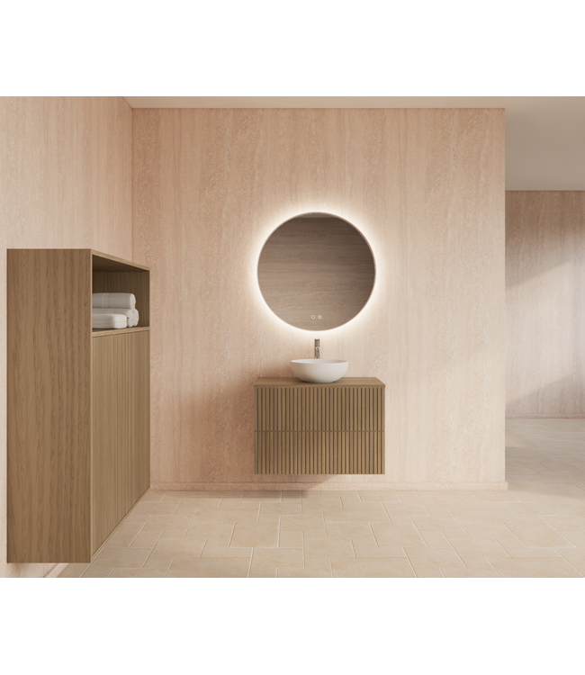 Wastafelonderkast 70cm Corn Silk⎢Gliss Hybris⎢2 softclose lades