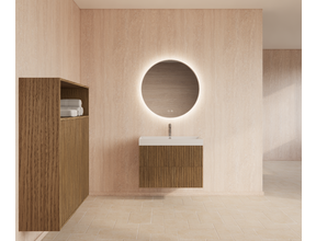 Wastafelonderkast 70cm Castle Brown⎢Gliss Hybris⎢2 softclose lades