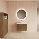 Wastafelonderkast 80cm Castle Brown⎢Gliss Hybris⎢2 softclose lades