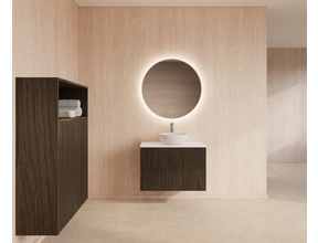 Wastafelonderkast 80cm Charcoal⎢Gliss Hybris⎢2 softclose lades