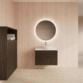 Wastafelonderkast 80cm Charcoal⎢Gliss Hybris⎢2 softclose lades