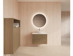 Wastafelonderkast 80cm Corn Silk⎢Gliss Hybris⎢2 softclose lades