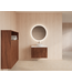 GLISS DESIGN Wastafelonderkast 80cm Walnut⎢Gliss Hybris⎢2 softclose lades