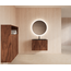 GLISS DESIGN Wastafelonderkast 90cm Walnut⎢Gliss Hybris⎢2 softclose lades