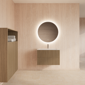 Wastafelonderkast 90cm Corn Silk⎢Gliss Hybris⎢2 softclose lades