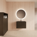 Wastafelonderkast 90cm Charcoal⎢Gliss Hybris⎢2 softclose lades