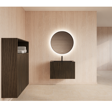 Wastafelonderkast 90cm Charcoal⎢Gliss Hybris⎢2 softclose lades