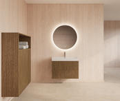 Wastafelonderkast 90cm Castle Brown⎢Gliss Hybris⎢2 softclose lades Wastafelonderkast 90cm Castle Brown⎢Gliss Hybris⎢2 softclose lades