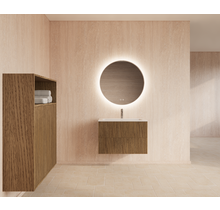Wastafelonderkast 90cm Castle Brown⎢Gliss Hybris⎢2 softclose lades