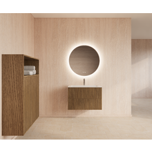 Wastafelonderkast 90cm Castle Brown⎢Gliss Hybris⎢2 softclose lades