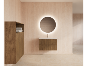 Wastafelonderkast 90cm Castle Brown⎢Gliss Hybris⎢2 softclose lades