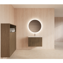 Wastafelonderkast 90cm Ash Gray⎢Gliss Hybris⎢2 softclose lades