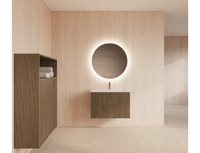 Wastafelonderkast 90cm Ash Gray⎢Gliss Hybris⎢2 softclose lades