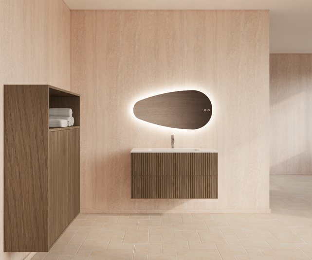 Wastafelonderkast 100cm Ash Gray⎢Gliss Hybris⎢2 softclose lades Wastafelonderkast 100cm Ash Gray⎢Gliss Hybris⎢2 softclose lades