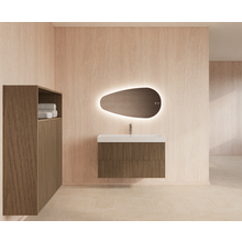 Wastafelonderkast 100cm Ash Gray⎢Gliss Hybris⎢2 softclose lades
