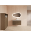 Wastafelonderkast 100cm Ash Gray⎢Gliss Hybris⎢2 softclose lades