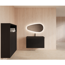 Wastafelonderkast 100cm Black Veneer⎢Gliss Hybris⎢2 softclose lades