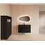 GLISS DESIGN Wastafelonderkast 100cm Black Veneer⎢Gliss Hybris⎢2 softclose lades