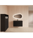 GLISS DESIGN Wastafelonderkast 100cm Black Veneer⎢Gliss Hybris⎢2 softclose lades