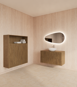 Wastafelonderkast 100cm Castle Brown⎢Gliss Hybris⎢2 softclose lades Wastafelonderkast 100cm Castle Brown⎢Gliss Hybris⎢2 softclose lades